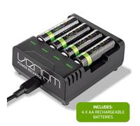 Venom Rechargeable Battery Charging Dock plus 4 x AA 2100mAh Batteries