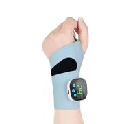 Rechargeable Adjustable Electric Wrist Massager, Cordless Wrist Heating Pad Upgraded Hand with Heat & Smart with and Cord-Free Premium Featuring Design