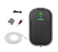 Rechargeable Aerator - 4.45x2.83x1.69in 2000mAh ABS Fish Tank Bubbler, Quiet 1.5W Portable Air Pump, 24h Runtime For Fishing, Boats, Kayaks, Aquariums, Bait Buckets