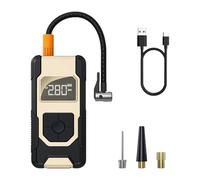Rechargeable Air Compressor with LED Screen 150PSI for Car Motorcycle Bike Ball Emergencies Tire Inflation ABS Intelligent Air Compressor for Car