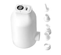 Rechargeable Air Pump | 4500 Pa with 5 Nozzles Rechargeable Digital Display | Mini Electric Inflatable Pump | for Pool Floats Sleeping Bag Blow Up Bed Couch Vacuum Bags Camping Travel Beach
