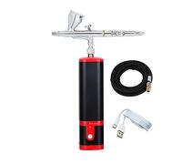 Rechargeable Airbrush Toy Model Helmet TshirtPaint Art Craft Textile Mural Cosmetic Makeup Nail Beauty Cake Multifunctional Application(18cm)
