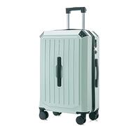 Rechargeable Anti-Fall Lightweight Suitcase with Wheels and Cup Holder - Convenient Carry-On Luggage