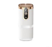Rechargeable Aroma Diffuser with 5 Mist Levels, Portable Essential Oil Humidifier for Home Car Office, Quiet Operation Air Freshener, White