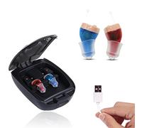 Rechargeable Audio Amplifier, Premium Personal Sound Device/Noise Reduction, with Portable Charging Case, for Adults and Seniors