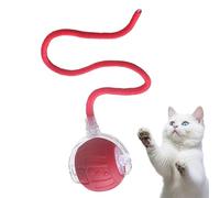 Rechargeable Automatic Electric Ball | Interactive Cat Ball | Automatic Cat Toy | Intelligent Silent Electric Ball with Tail Cord for Indoor/Outdoor Exercise