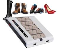 Rechargeable Automatic Induction Shoe Polisher, Waterless Shoe Sole Cleaner Polisher Rub + Suck 2-in-1 with Automatic Sensor 260 RPM 1000 Pa Suction