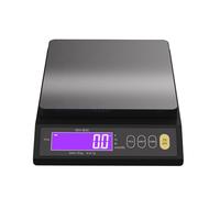 Rechargeable Baking Electric Scale IP67 Waterproof High Accurate Kitchen Scale with Counting Tare Zeroing Auto Power Off Unit Conversion Function Black 10kg 0.1g