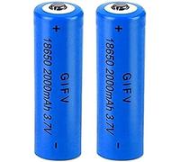 Rechargeable Batteries, 3.7V Li-ION Battery 2000mAh Full Capacity Lithium Batteries Battery Pack, For Solar Lights, Doorbell, Garden Lights, Flashlights,2 PCS