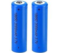 Rechargeable Batteries, 3.7V Li-ion Battery, 2000mAh Lithium Battery, For Solar Lights, Garden Lights, Flashlights, 2pcs, Pointed Head