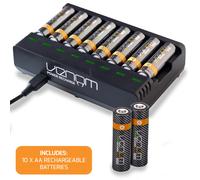 Rechargeable Batteries AAA AA with Charging Dock | 1000mAh AA | 500mAh AAA