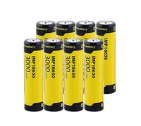Rechargeable Batteries, High Capacity 3.7V Batteries Low Self Discharge (3000mah-8Pack)