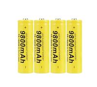 Rechargeable Batteries, High Capacity 3.7V Batteries Low Self Discharge (4 Pcs)
