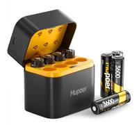 Rechargeable Battery AA Lithium 3600mWh with Charger,8Pack 1.5V Lithium AA Battery for Blink Outdoor Camera,Double A Rechargeable Batteries High Capacity,2A Li ion Batteries with Charging Box for Xbox