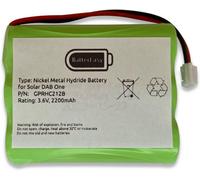 Rechargeable Battery Fits Roberts Solar Dab One 1 Radio Ni-Mh 3.6V Aa 2200Mah