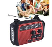 Rechargeable Battery Radio, Portable Radio for Survival, Very Easy Use, Multifunctional with Flashlight and Mobile Phone Charger for Outdoor Activities
