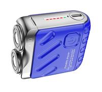 Rechargeable Beard Shavers - Mini Cordless Electric Razor for Men | USB Charging Waterproof Facial Hair Trimmer, Pocket-Sized Wet Dry Grooming Tool for Travel Bag Car Office Daily Shaving