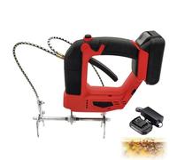 Rechargeable Bee Sweeper, Handheld Cordless Beehive Frame Shaker with 4 Speed Adjustable, Easy Honey Extraction for Beekeepers Farm Red