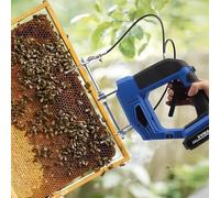 Rechargeable Beehive Frame Shaker - Wireless Brushless Motor Bee Remover for Honey Harvesting, Comb Inspection & Hive Relocation, 2 Batteries Included