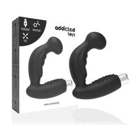 Rechargeable black male vibrating anal plug Addictive Toys, Length 190 mm, Width 150 mm, Depth 48 mm, Department Couple, Poids 0.190 Kg, Color Black