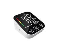 Rechargeable Blood Pressure Monitor LED Upper Arm Automatic BP Sphygmomanometer Heart Rate Meter Tonometer Arrhythmia BP Monitor Upper Arm BP Cuff for Home