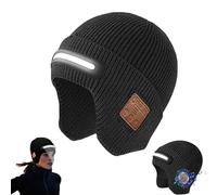 Rechargeable Bluetooth Beanie Hat with Light, TR-BTD3 Smart Bluetooth Beanie with 3-Stage LED Lighting,LED Lighted Beanies Cap,Rechargeable Wireless Headphones Tech Caps Built-in Stereo Speakers & Mic