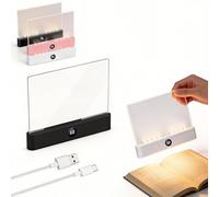 Rechargeable Book Light With Warm Cool Natural Light Modes Dimmable Brightness And Eye Protection Design For Extended Reading Time(Pink)