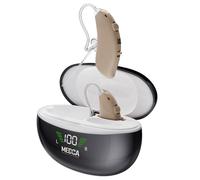 Rechargeable BTE Device for Enhanced Audio - Digital Sound Enhancer with Noise Cancelling, RIC 16 Channel Audio Processor, Magnetic Charging Case