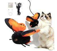 Rechargeable Butterfly Cat Toy, Rechargeable Interactive Plush
