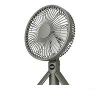 Rechargeable Camping Fan With Digital Screen Showing Battery Percentage And Fan Level, Foldable Structure For Easy Transport And Storage(green)