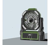 Rechargeable Camping Fan With LED Light 4 Speed Timer Portable Outdoor Hanging Standing Handheld Tent USB Powered Ideal Gift For Fishing Picnic(B,20000mAh)