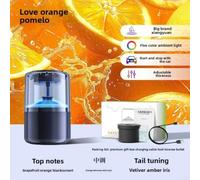 Rechargeable Car Air Freshener Auto Spray With Ambient Light Black | ABS material 950mAh for battery with Type C charging 5 to 7 days use fits most vehicles cup holder integration