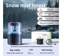 Rechargeable Car Air Freshener Auto Spray With Ambient Light Black | ABS material 950mAh for battery with Type C charging 5 to 7 days use fits most vehicles cup holder integration