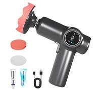 Rechargeable Car Waxing and Polishing Machine, 1350RPM Cordless Car Buffer Polisher, 2X 7.6V 2000mAh Battery Powered, Adjustable Speed, Portable Polisher Kit, Hand-held Car Waxing Tool