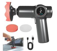 Rechargeable Car Waxing and Polishing Machine, Cordless Car Buffer Polisher with 3 Wax Pads, 2 Variable Speed Rotary Car Buffer Polisher Waxer, Portable Polishing Machine Kit for Car Detailing
