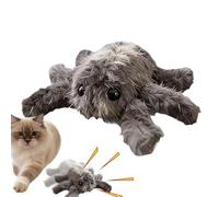 Rechargeable Cat Toy - Rechargeable Motion Activation Plush Spider | Cat Enrichment Toys | for After Meal Alone Time Apartment Play Area Bedroom Home