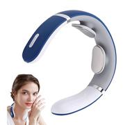 Rechargeable Cervical Massager - EMS Microcurrent Technology, Cordless Wearable Design, Multi-Mode Intensity Levels, Skin-Friendly Silicone | Body Soothing, Tension Recovery, Gift for Seniors