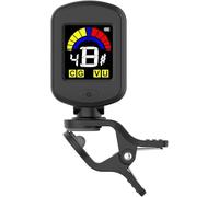 Rechargeable Chromatic Tuner Clip on for Guitar Ukulele Violin Banjo Mandolin etc - 440Hz Fixed Standard Tuning with LED Display & Auto Shut Off,Type-C Cable not Included,Black