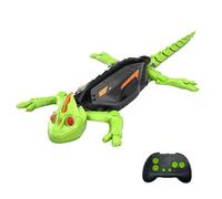 Rechargeable Climbing Chameleon, Wall Crawler Gecko Robot with LED Eyes, Remote Controlled Lizard Toy for Kids, Birthday Gift for Boys & Girls Ages 3-8+