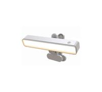 Rechargeable Clip On Reading Light with 6000mAh Battery, Clamp Lamp for Bed | 360° Rotation, LED Eye Caring, Touch & Remote, 3 Color & Dimmable, USB Lamp for Beds Books Headboard Bedside Reading Desk