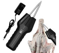 Rechargeable & Corded Electric Poultry Plucker, Handheld Feather Remover for Chicken, Duck & Goose, Stainless Steel Portable Plucking Tool