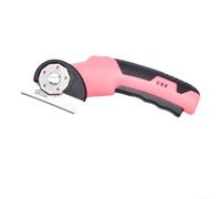 Rechargeable Cordless Electric Fabric Scissors for Crafting and DIY Projects, Featuring Safety Lock and Soft Grip for Comfortable Handling (Pink)