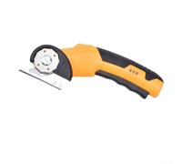 Rechargeable Cordless Electric Fabric Scissors for Crafting and DIY Projects, Featuring Safety Lock and Soft Grip for Comfortable Handling (Yellow)