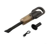 Rechargeable cordless handheld vacuum cleaner with powerful suction for pet hair and dust removal in cars and homes, featuring dual filters to improve air cleanliness