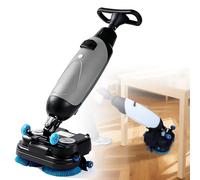 Rechargeable Cordless Hard Floor Scrubber Machine with Double Brush for Kitchen, Schools, Supermarkets, Hotels, and Factories