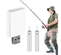 Rechargeable CR425 Battery for Night Fishing Floats | Practical USB Charger for Computer and Power Bank, Ideal for Anglers, Reliable Accessories for Night Trips