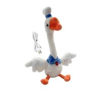 Rechargeable Dancing Duck Plush Toy, 34x25cm, 34cm Talking Singing Action, Soft Material, Home Entertainment, Gift Giving, Fun Playtime