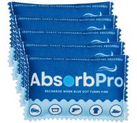 Rechargeable Dehumidifier Bag 5-Pack - 100g Reusable Moisture Absorbers - Silica Gel Packets for Bins, Totes, Gun Safe, Food Storage, Clothes, Cars, and Boats