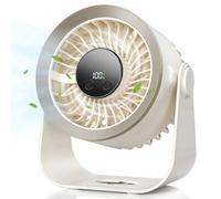 Rechargeable Desk Fan, Table Fan with Turbo Airflow