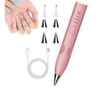 Rechargeable Diamond Dotting Pen - 4 Replacement Tips, Adjustable Suction Rhinestone Placement Brush | Low Noise Wax Free Craft Accessory For Coaster Frame Board Drawing Adult Creative Hobby Gift